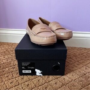 Coach Odette Patent Loafers in Blush Pink Womens size 6 NIB